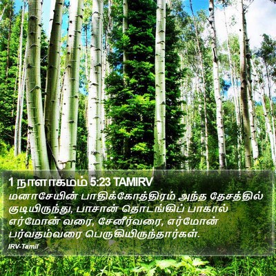 1 நாளாகமம் 5:23 TAMIRV Bible Verse Image