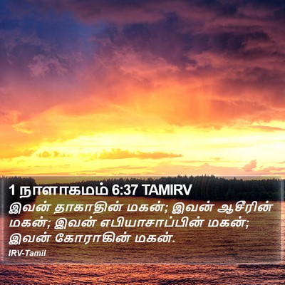 1 நாளாகமம் 6:37 TAMIRV Bible Verse Image