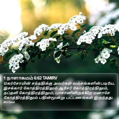 1 நாளாகமம் 6:62 TAMIRV Bible Verse Image