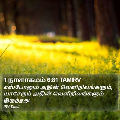 1 நாளாகமம் 6:81 TAMIRV Bible Verse Image