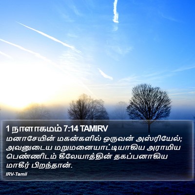 1 நாளாகமம் 7:14 TAMIRV Bible Verse Image