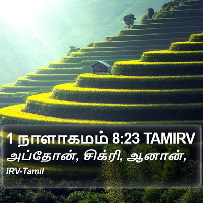 1 நாளாகமம் 8:23 TAMIRV Bible Verse Image