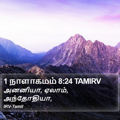 1 நாளாகமம் 8:24 TAMIRV Bible Verse Image