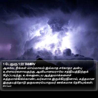1 பேதுரு 1:22 TAMIRV Bible Verse Image