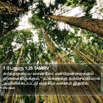 1 பேதுரு 1:25 TAMIRV Bible Verse Image