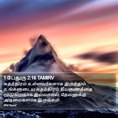1 பேதுரு 2:16 TAMIRV Bible Verse Image