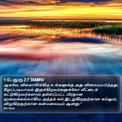 1 பேதுரு 2:7 TAMIRV Bible Verse Image