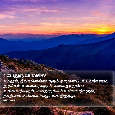 1 பேதுரு 3:8 TAMIRV Bible Verse Image