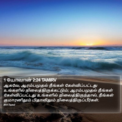 1 யோவான் 2:24 TAMIRV Bible Verse Image