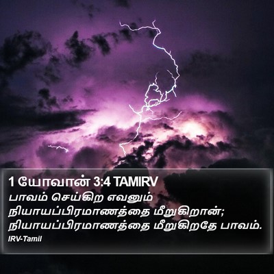 1 யோவான் 3:4 TAMIRV Bible Verse Image