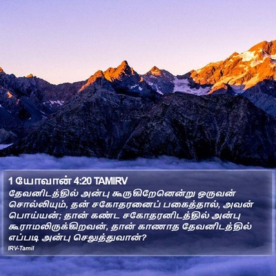 1 யோவான் 4:20 TAMIRV Bible Verse Image