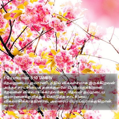 1 யோவான் 5:10 TAMIRV Bible Verse Image
