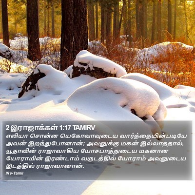 2 இராஜாக்கள் 1:17 TAMIRV Bible Verse Image