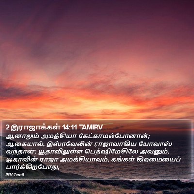 2 இராஜாக்கள் 14:11 TAMIRV Bible Verse Image