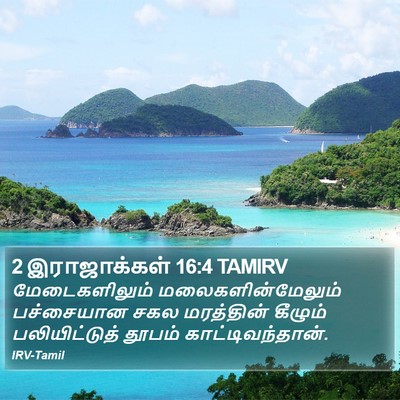 2 இராஜாக்கள் 16:4 TAMIRV Bible Verse Image