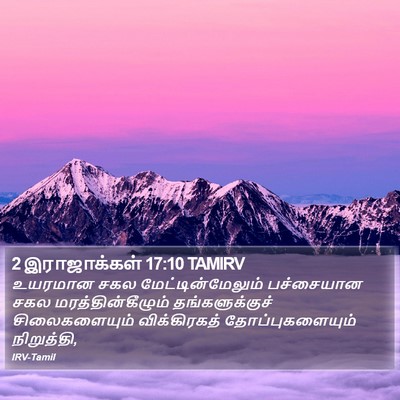 2 இராஜாக்கள் 17:10 TAMIRV Bible Verse Image