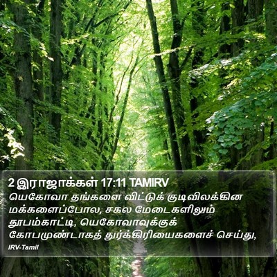 2 இராஜாக்கள் 17:11 TAMIRV Bible Verse Image