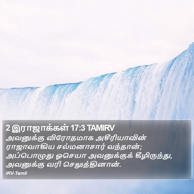 2 இராஜாக்கள் 17:3 TAMIRV Bible Verse Image