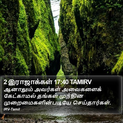 2 இராஜாக்கள் 17:40 TAMIRV Bible Verse Image