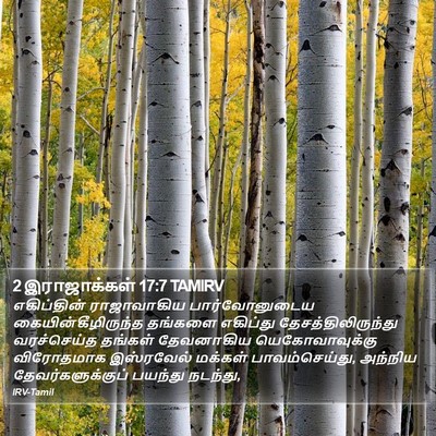2 இராஜாக்கள் 17:7 TAMIRV Bible Verse Image