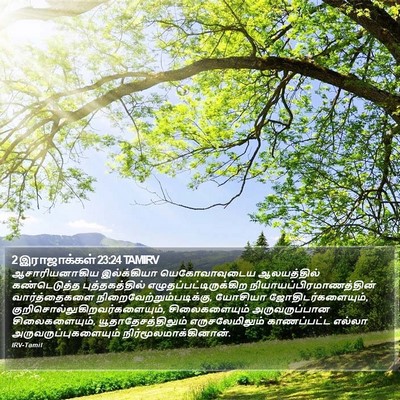 2 இராஜாக்கள் 23:24 TAMIRV Bible Verse Image