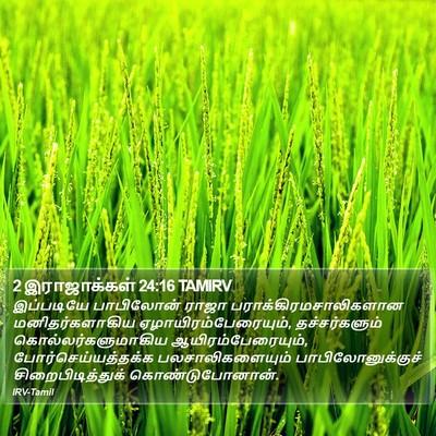 2 இராஜாக்கள் 24:16 TAMIRV Bible Verse Image