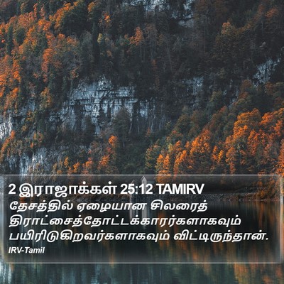 2 இராஜாக்கள் 25:12 TAMIRV Bible Verse Image