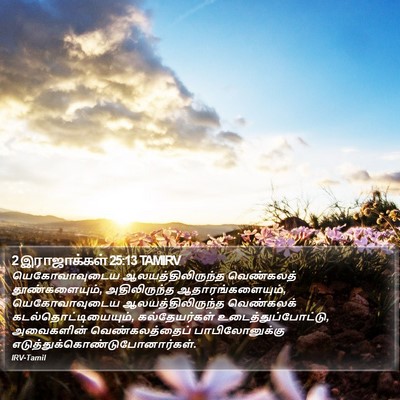 2 இராஜாக்கள் 25:13 TAMIRV Bible Verse Image