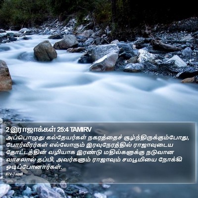 2 இராஜாக்கள் 25:4 TAMIRV Bible Verse Image