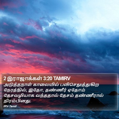 2 இராஜாக்கள் 3:20 TAMIRV Bible Verse Image