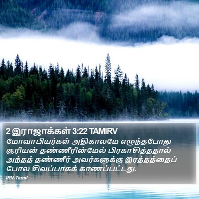 2 இராஜாக்கள் 3:22 TAMIRV Bible Verse Image
