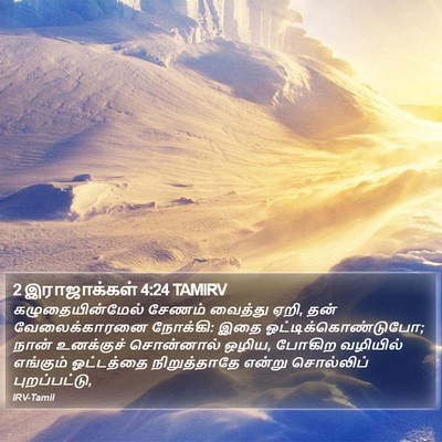 2 இராஜாக்கள் 4:24 TAMIRV Bible Verse Image