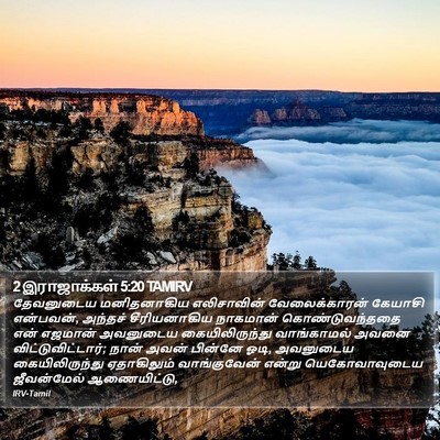 2 இராஜாக்கள் 5:20 TAMIRV Bible Verse Image