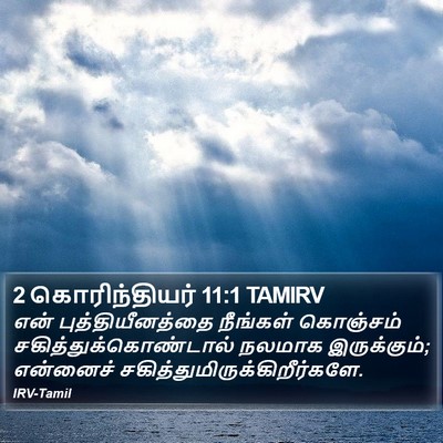2 கொரிந்தியர் 11:1 TAMIRV Bible Verse Image