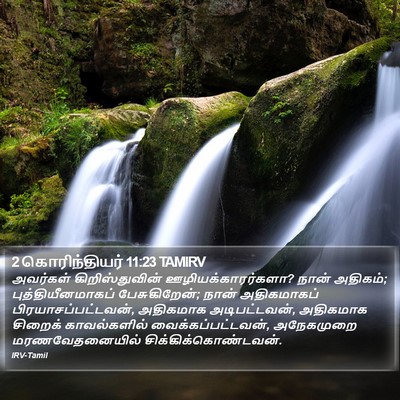 2 கொரிந்தியர் 11:23 TAMIRV Bible Verse Image
