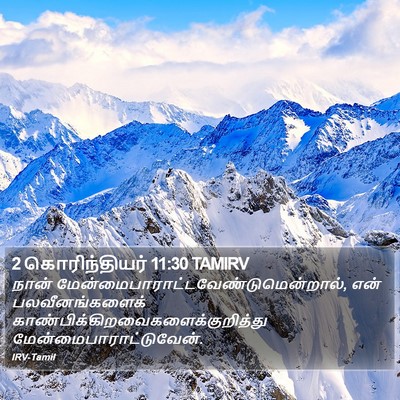 2 கொரிந்தியர் 11:30 TAMIRV Bible Verse Image