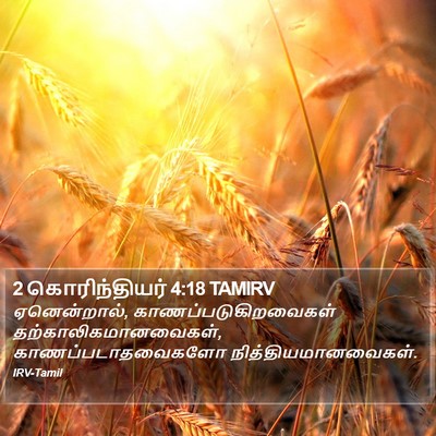 2 கொரிந்தியர் 4:18 TAMIRV Bible Verse Image