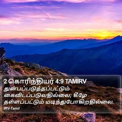 2 கொரிந்தியர் 4:9 TAMIRV Bible Verse Image