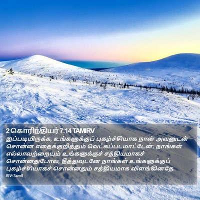 2 கொரிந்தியர் 7:14 TAMIRV Bible Verse Image