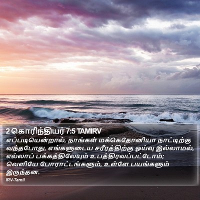 2 கொரிந்தியர் 7:5 TAMIRV Bible Verse Image