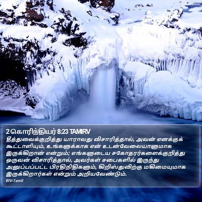 2 கொரிந்தியர் 8:23 TAMIRV Bible Verse Image