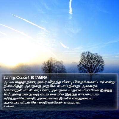 2 சாமுவேல் 1:10 TAMIRV Bible Verse Image