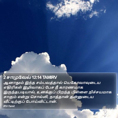 2 சாமுவேல் 12:14 TAMIRV Bible Verse Image