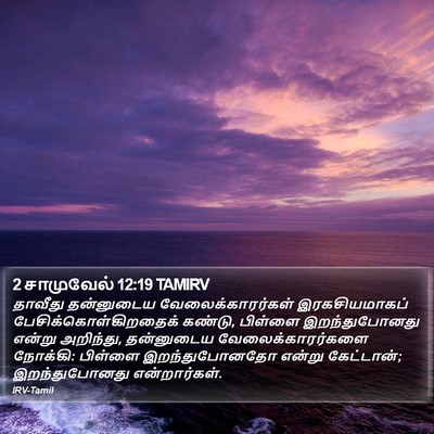2 சாமுவேல் 12:19 TAMIRV Bible Verse Image