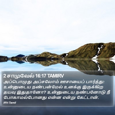 2 சாமுவேல் 16:17 TAMIRV Bible Verse Image