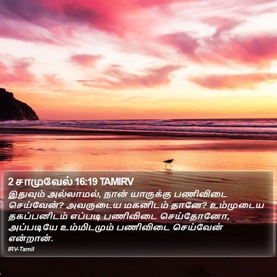 2 சாமுவேல் 16:19 TAMIRV Bible Verse Image