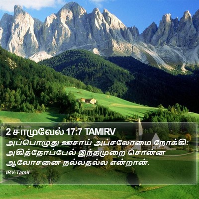 2 சாமுவேல் 17:7 TAMIRV Bible Verse Image