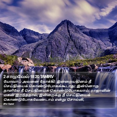 2 சாமுவேல் 18:20 TAMIRV Bible Verse Image