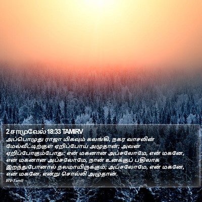 2 சாமுவேல் 18:33 TAMIRV Bible Verse Image