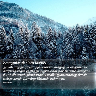 2 சாமுவேல் 19:29 TAMIRV Bible Verse Image